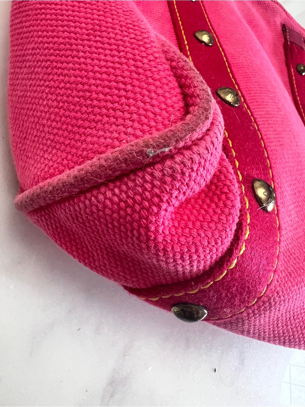 Louis Vuitton Antigua Cabas MM bag - poor condition, amateurly converted - Picture 12 of 16